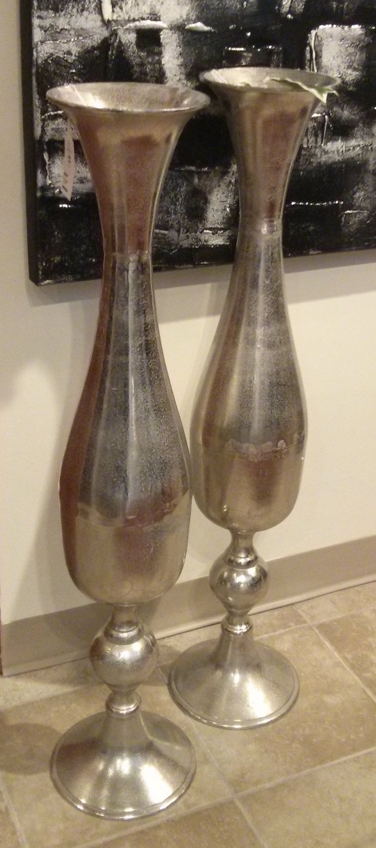 Accessories large silver vase visit our showroom we have