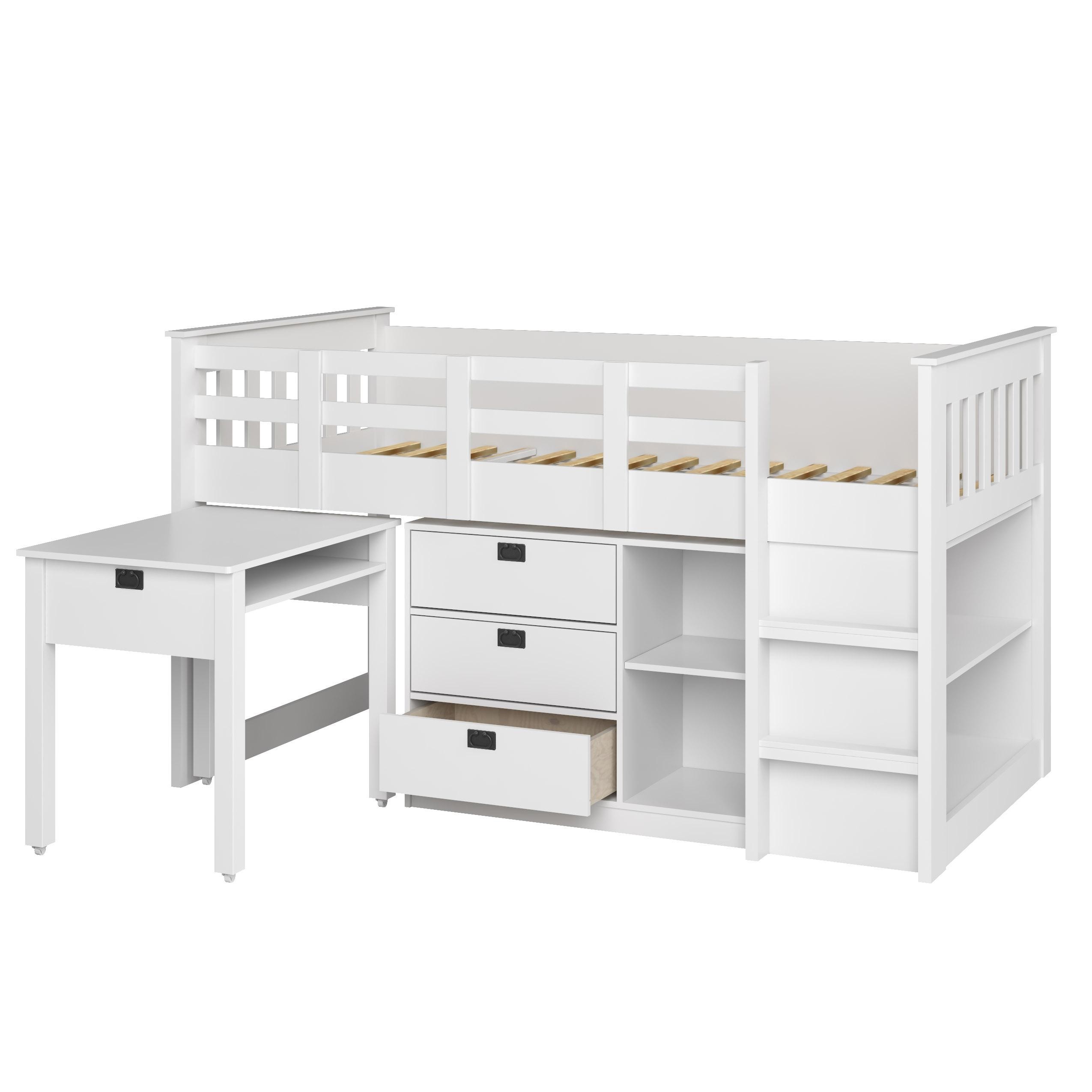 Amazon com corliving bmg 370 b madison loft bed with