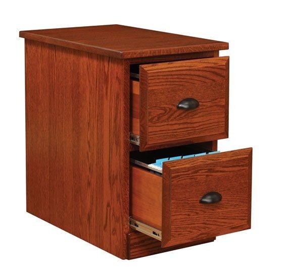 Amish two drawer vertical file cabinet