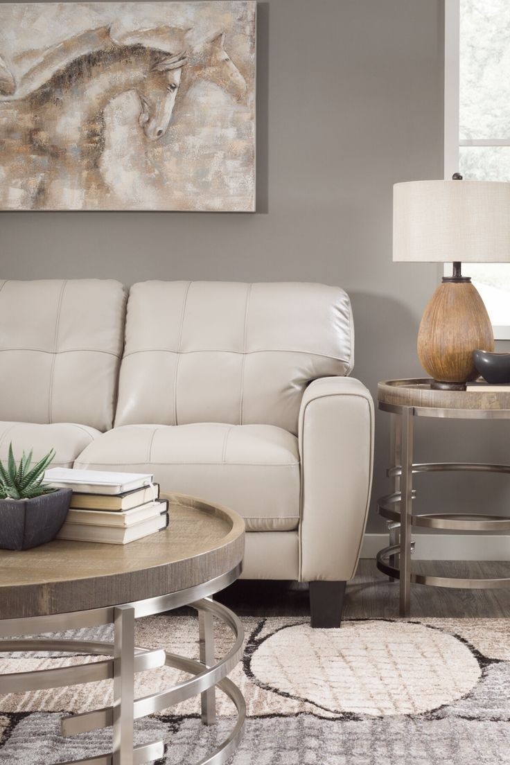 Aria taupe leather sofa in 2020 leather sofa living