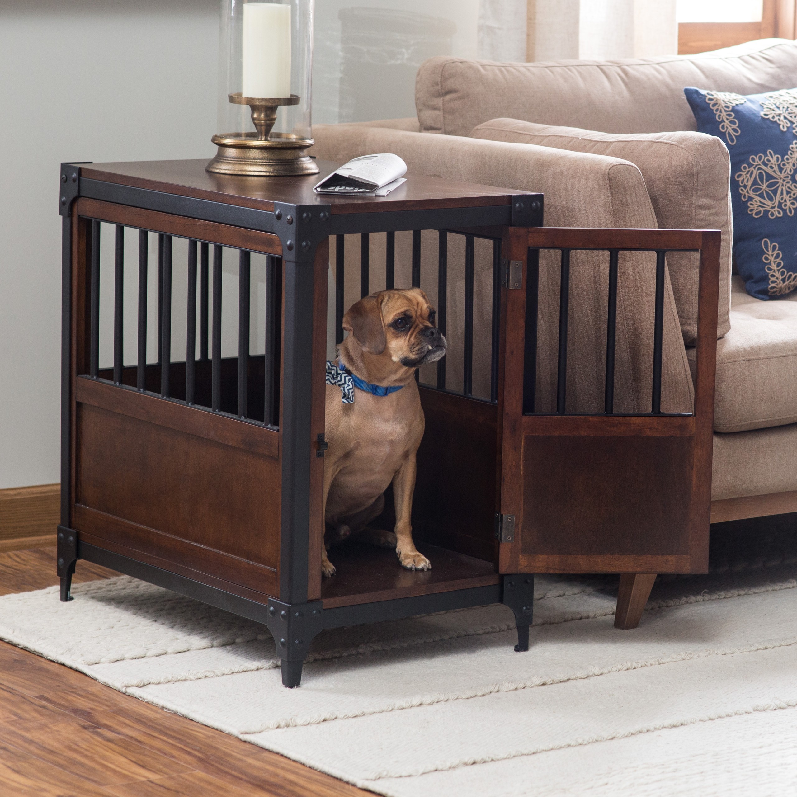 Boomer george trenton pet crate end table dog crates