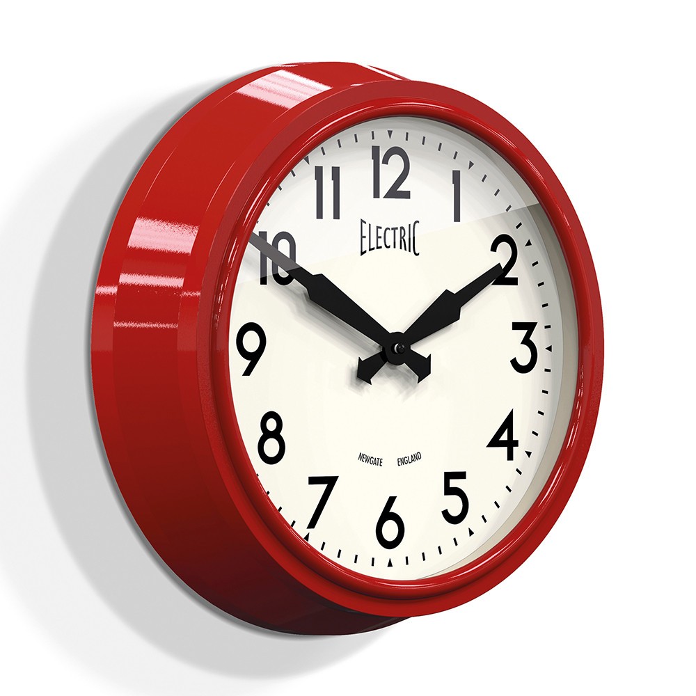 Buy newgate clocks 50s electric wall clock biscuit box