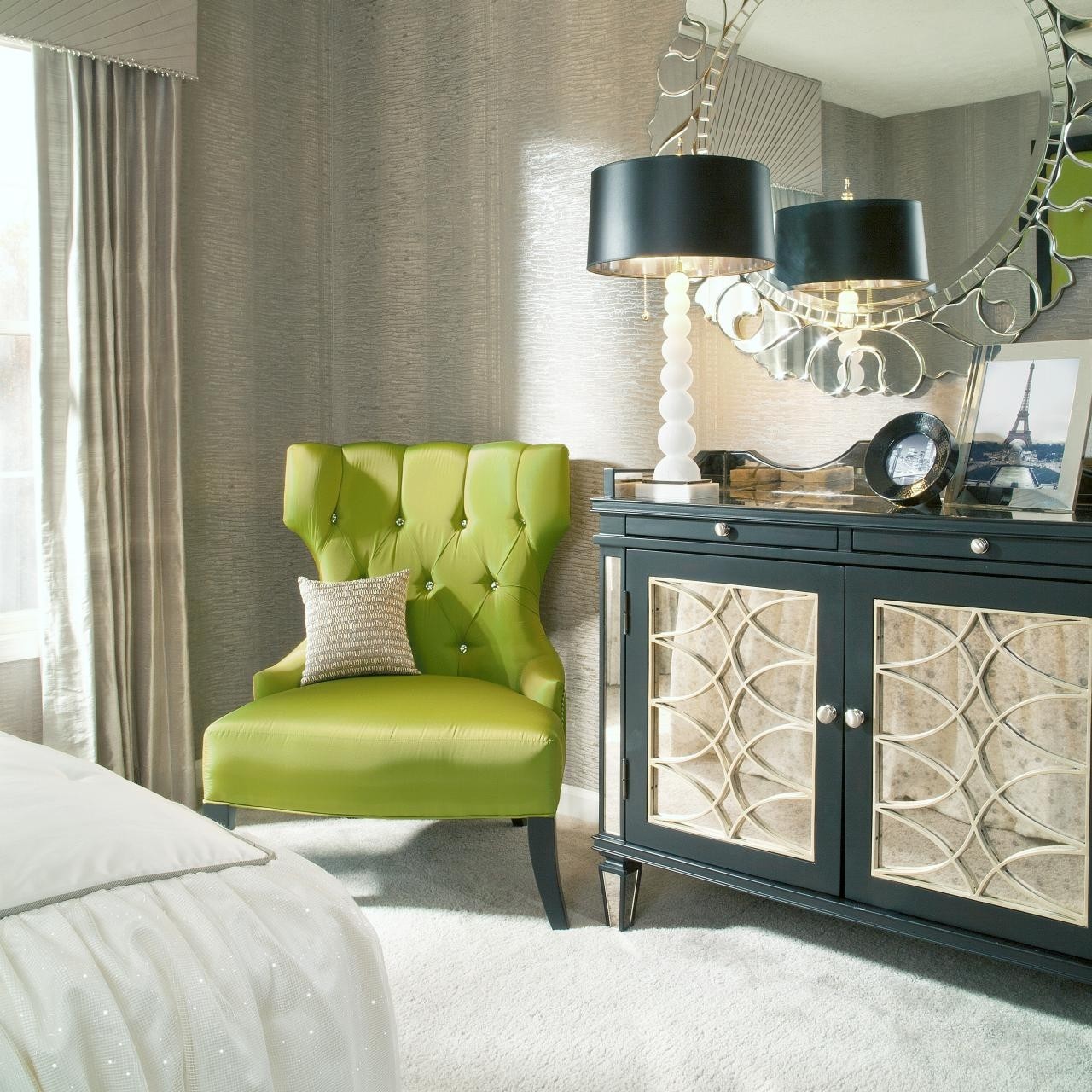 Cool lime green accent chair homesfeed 6