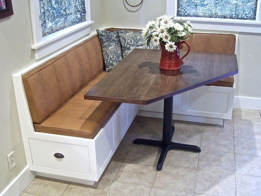 Corner kitchen table with storage bench ideas home corner