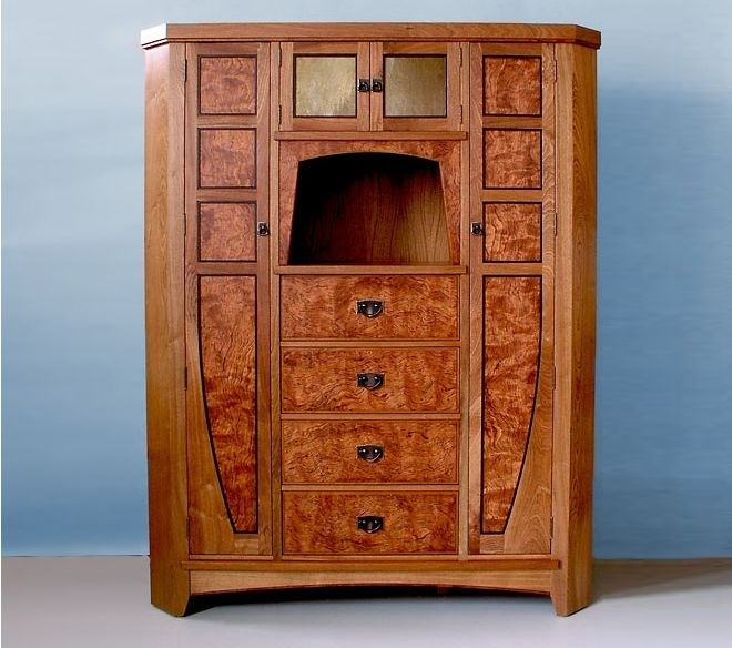Custom mission corner cabinet by joel liebman furniture