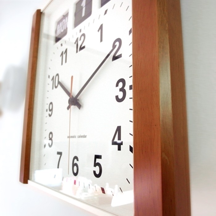 Day and date flip clock for alzheimers easy read wall