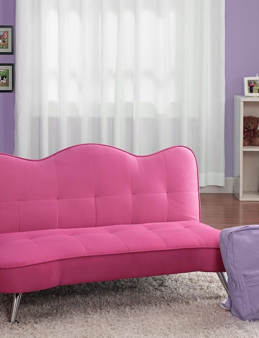 Dorel pink futons sofa sleepers living room furniture