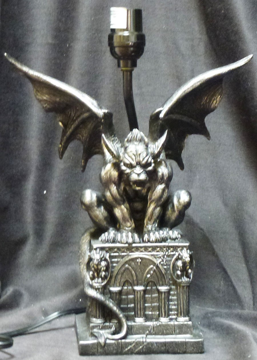 Guardian of darkness gargoyle lamp h20 statue ebay 1