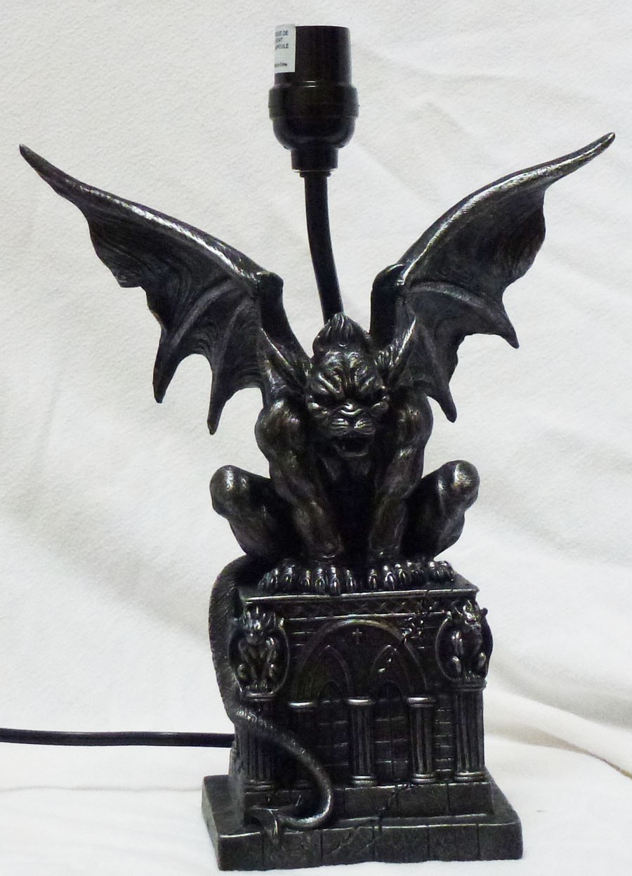 Guardian of darkness gargoyle lamp h20 statue ebay