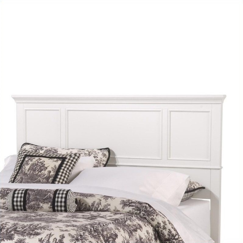 Home styles naples king panel headboard in white wood