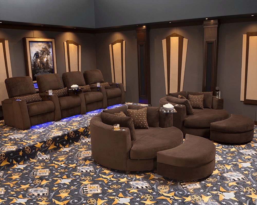 Home theater chairs and swivel cuddle seats 4seating