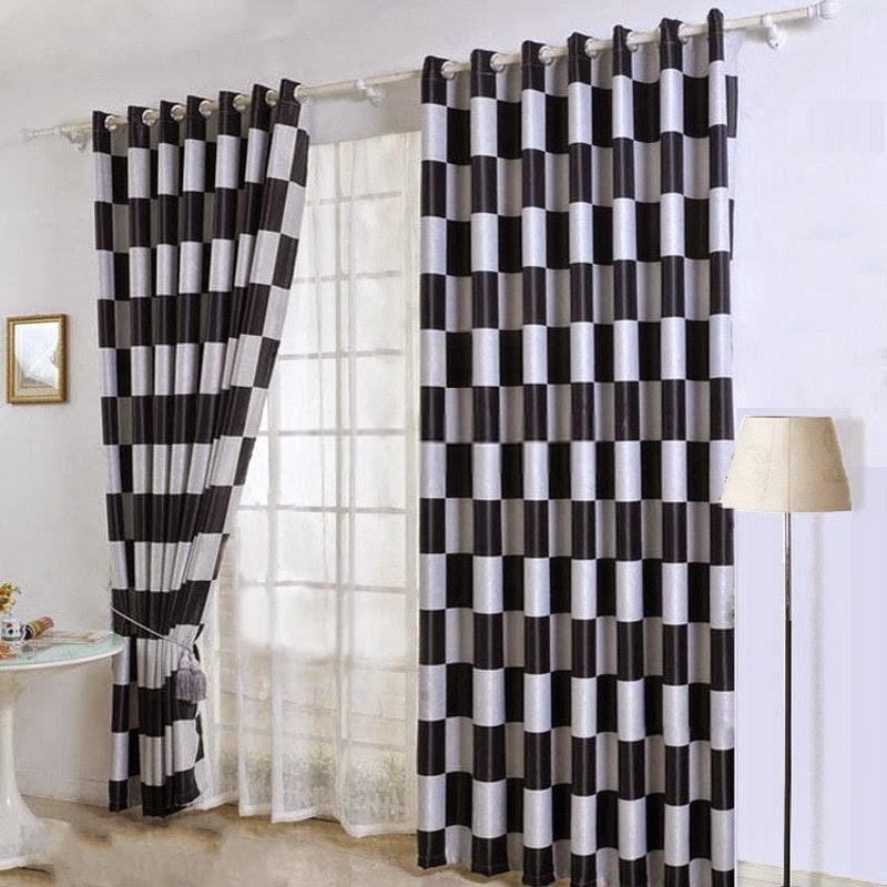 Inspiration black and white window treatments