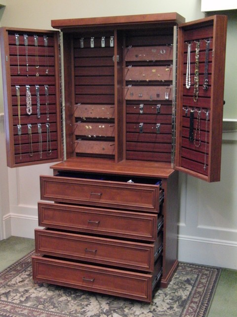 Jewelry cabinet traditional closet new york by