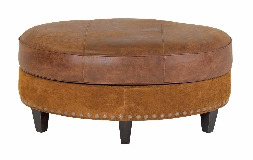 Large round leather ottoman coffee table joeryo ideas