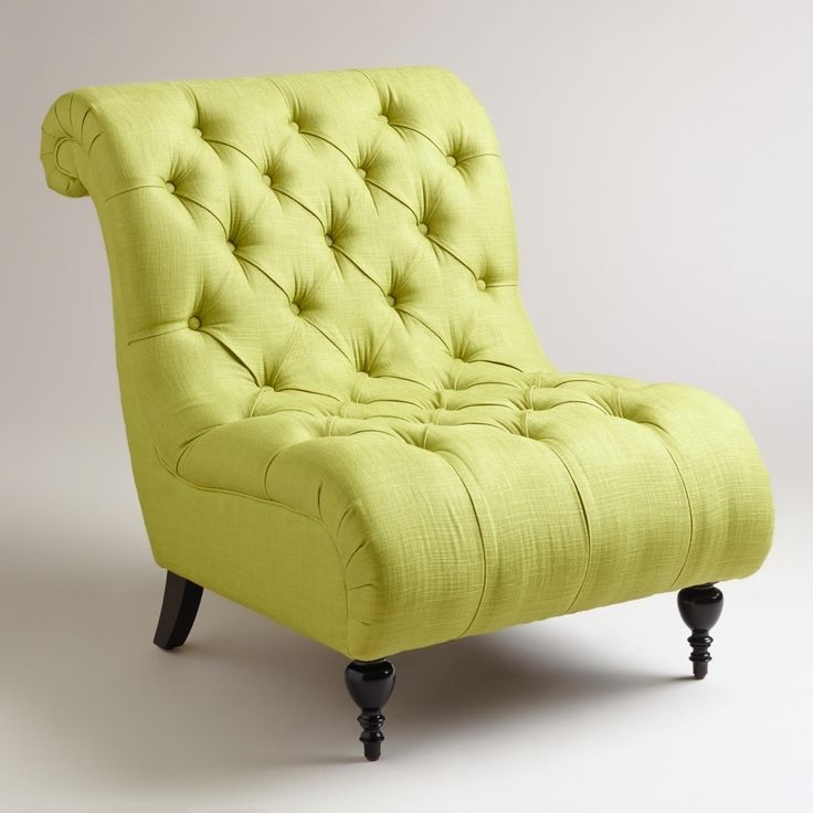 Lime green accent chair for living room home furniture