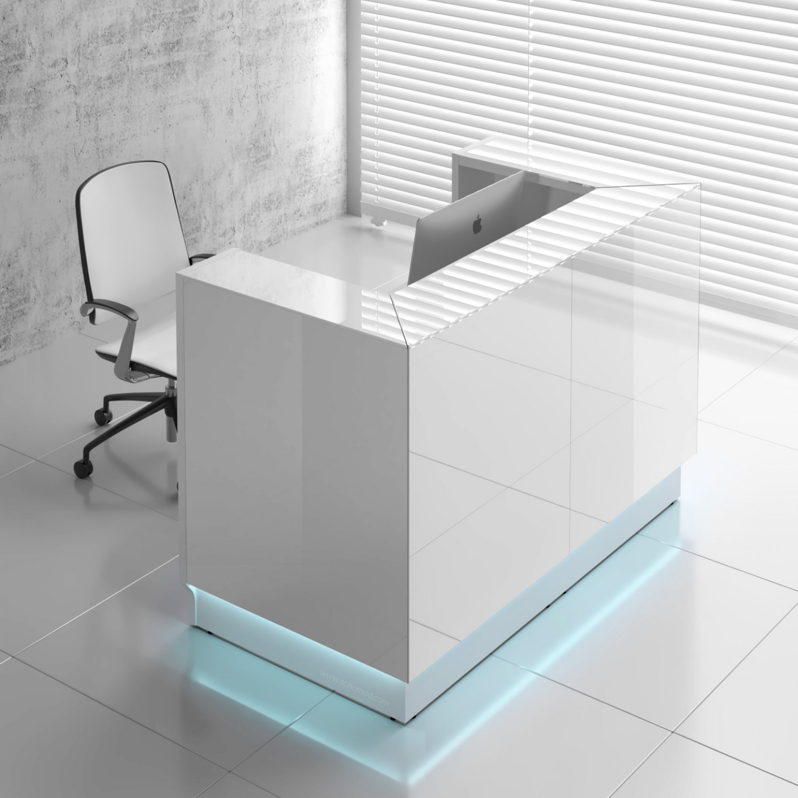 Linea lin36 reception desk white buy online at best price