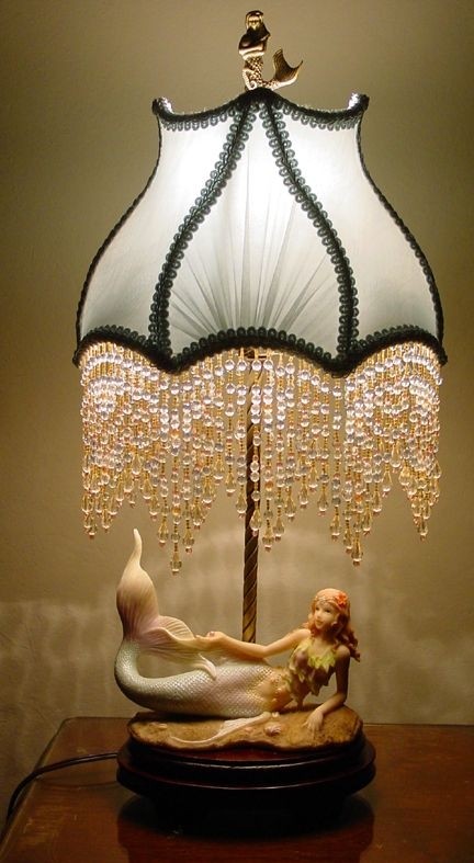 Mermaid lamp mermaid room mermaid figurine