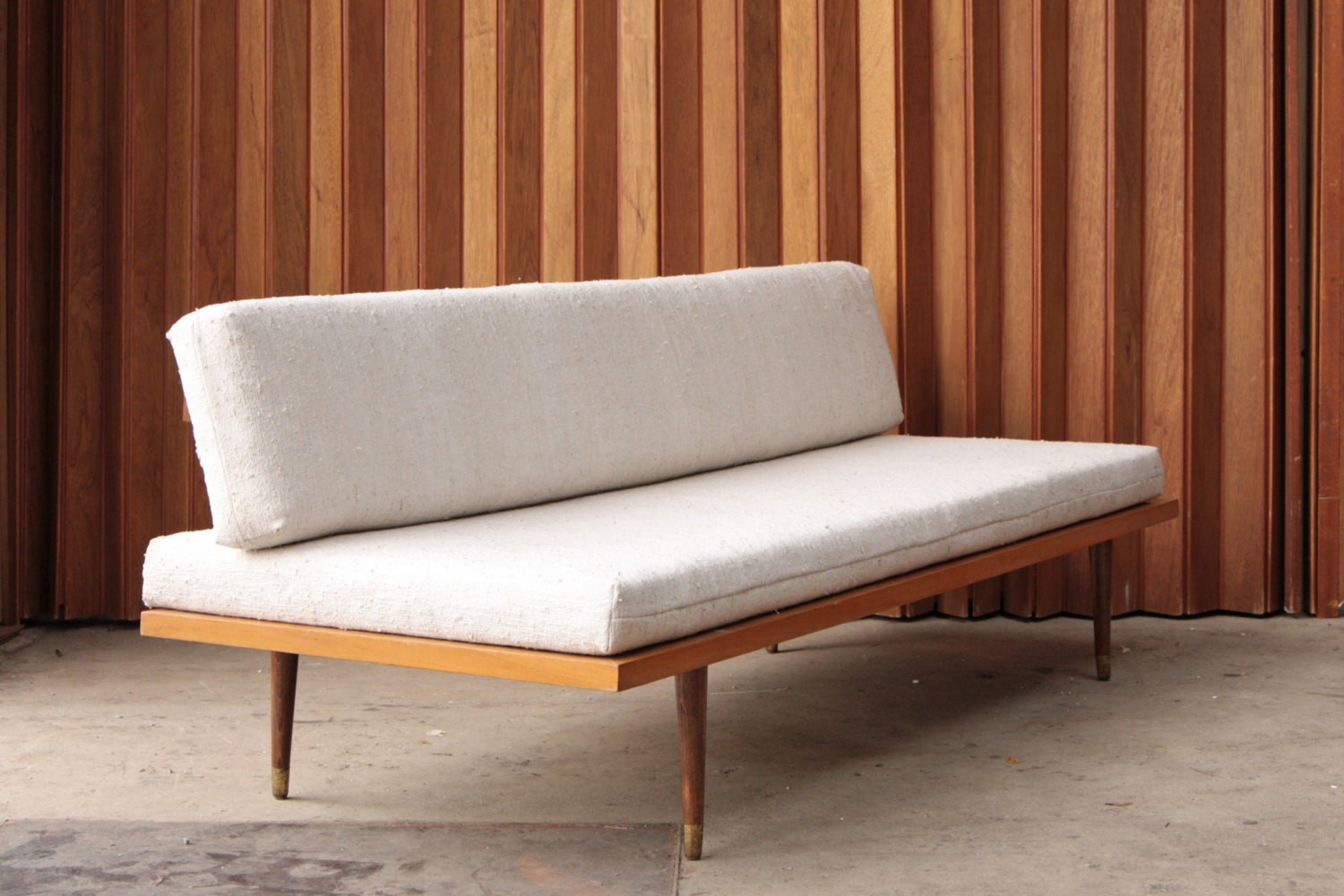 Mid century daybed wood frame