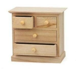 Mini 17cm craft wooden cabinet large small drawers