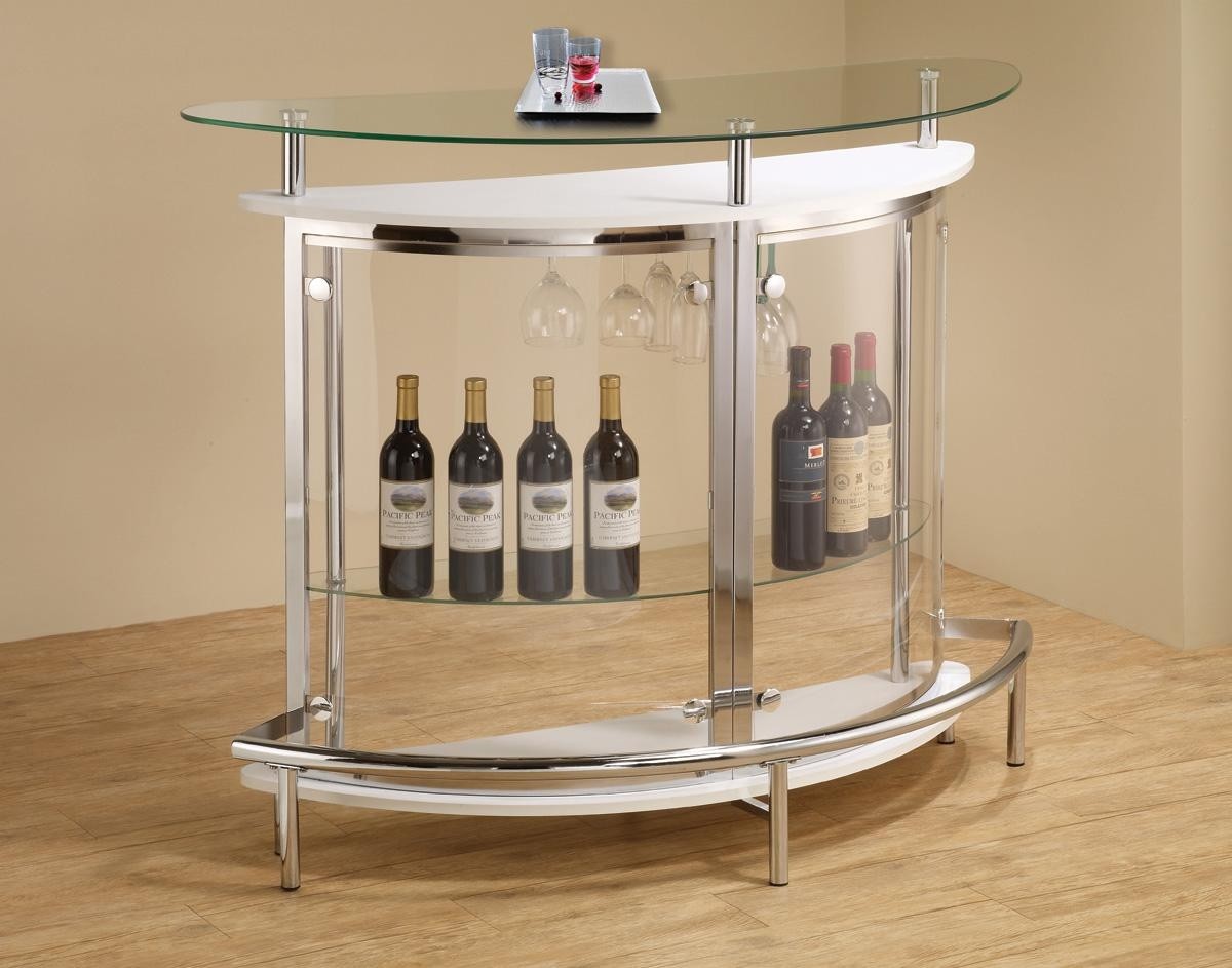 Modern small glass bar table unit va furniture
