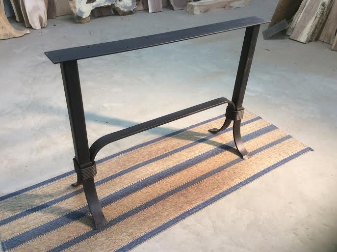 Ohiowoodlands console table base steel sofa table legs 2