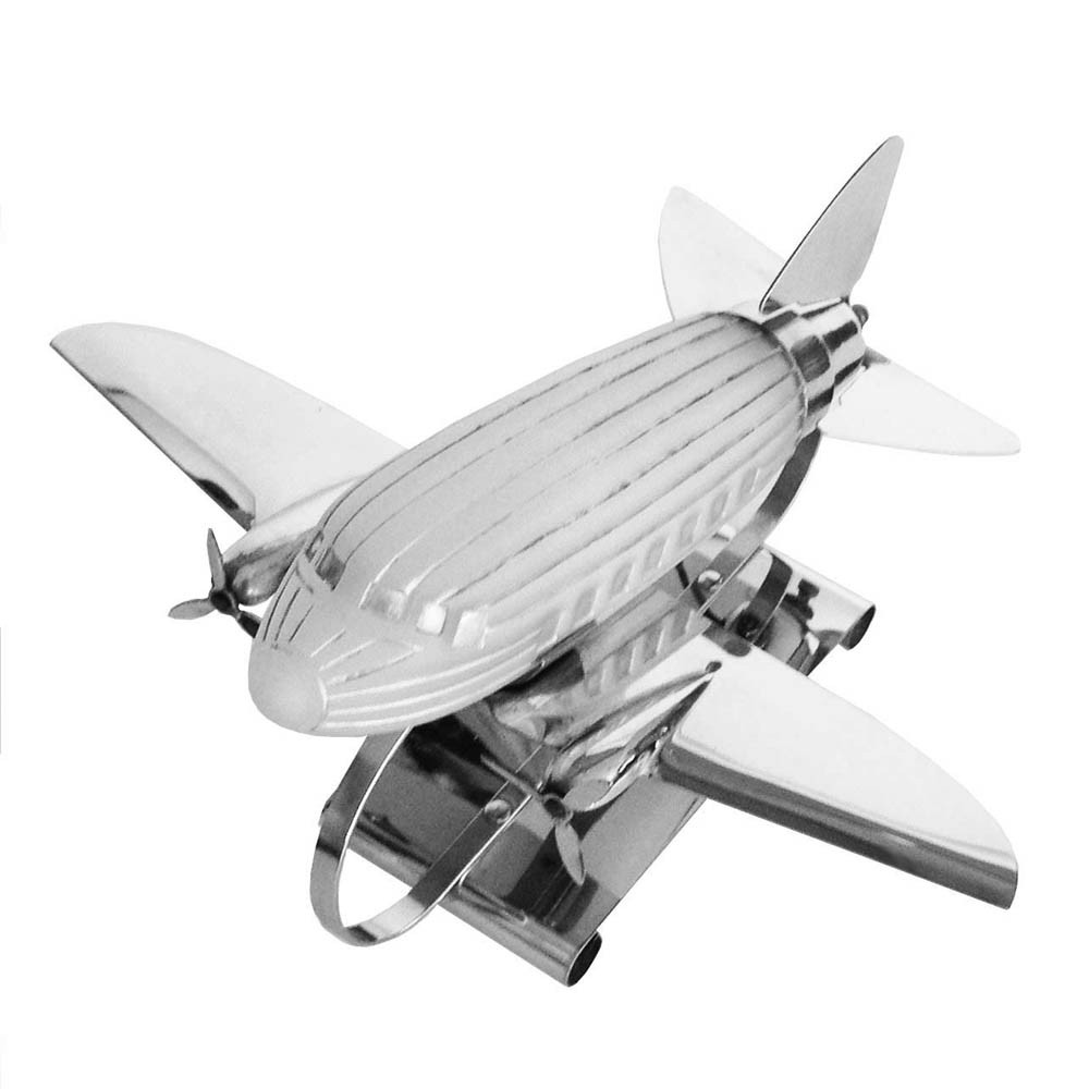Original art deco chrome airplane lamp w frosted glass 2