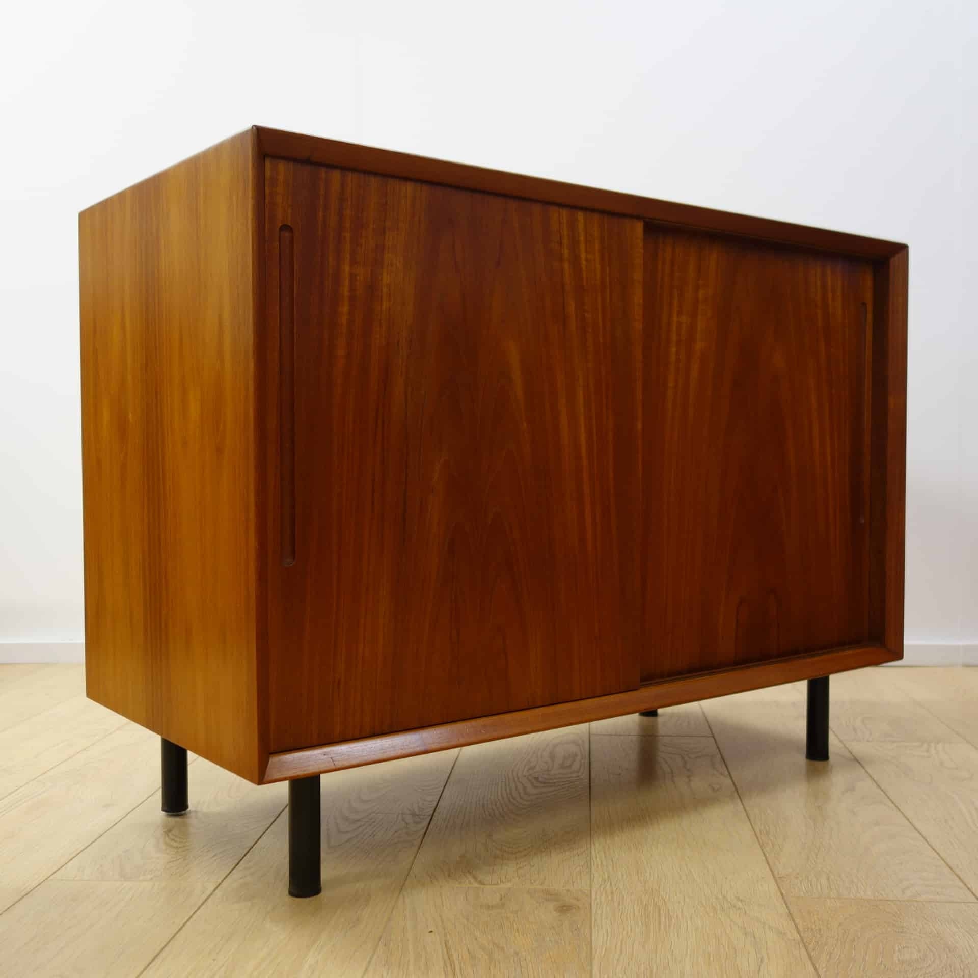 Pair of 1960s danish teak cabinets mark parrish mid