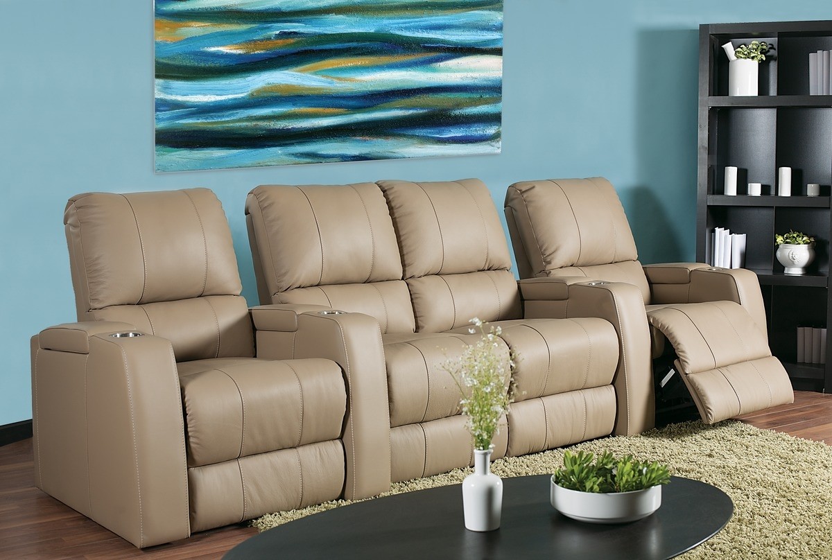 Playback home theater seating leather express furniture