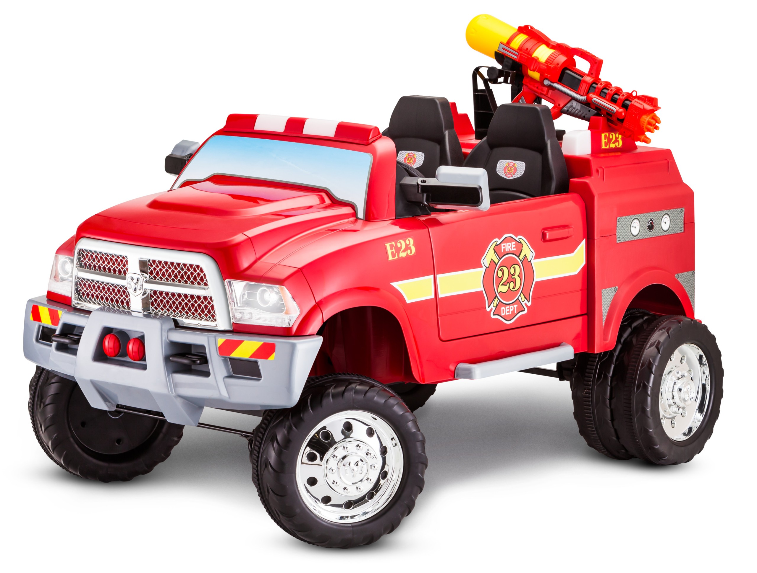 Ram 3500 fire truck ride on toy by kid trax