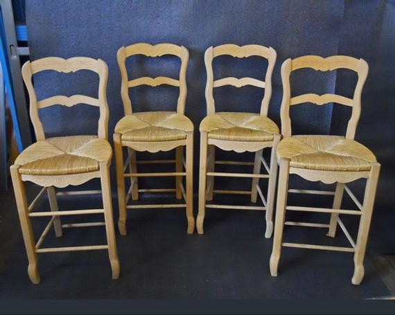 Reserved for aj set of 4 french country bar stools
