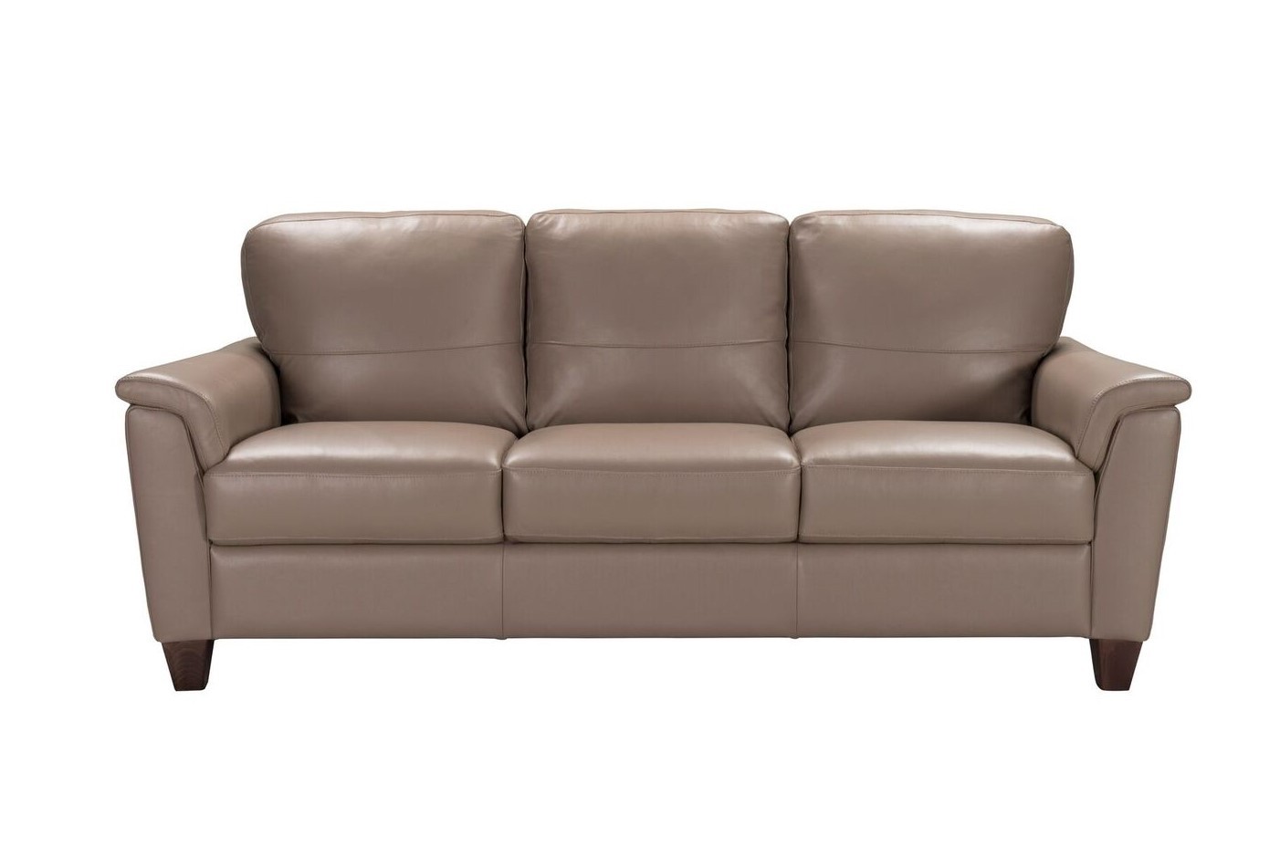 Rinaldo contemporary genuine italian leather lawson sofa