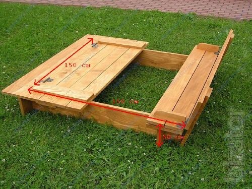 Selling cheap childrens wooden sandbox with lid buy on