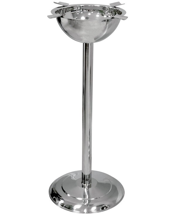 Stand alone free standing cigar ashtrays in stainless