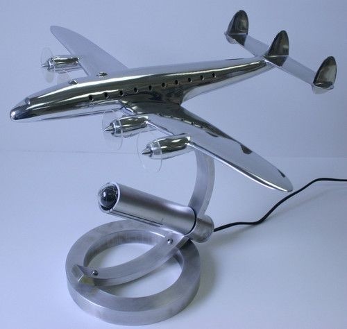 Super constellation desk lamp aluminum airplane aircraft