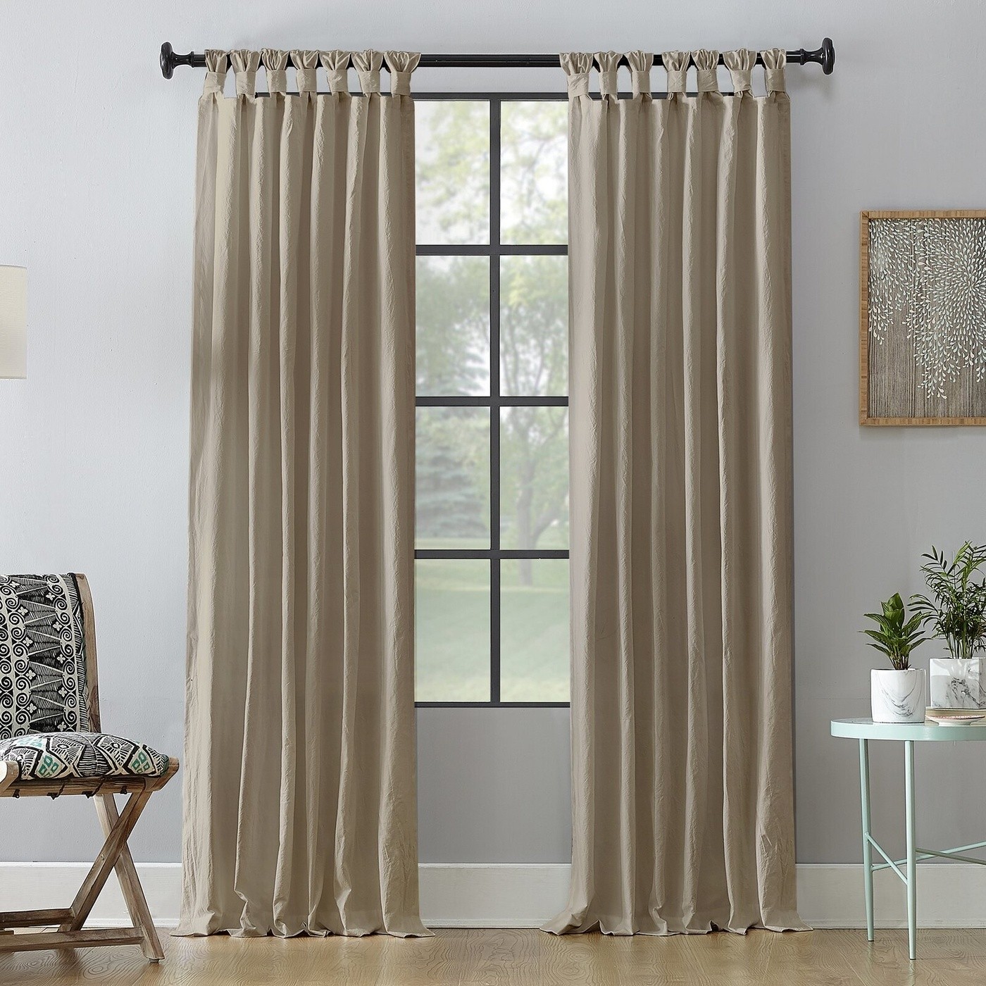 Tab Top Single Curtain Panel Tab Top Single Curtain Panel