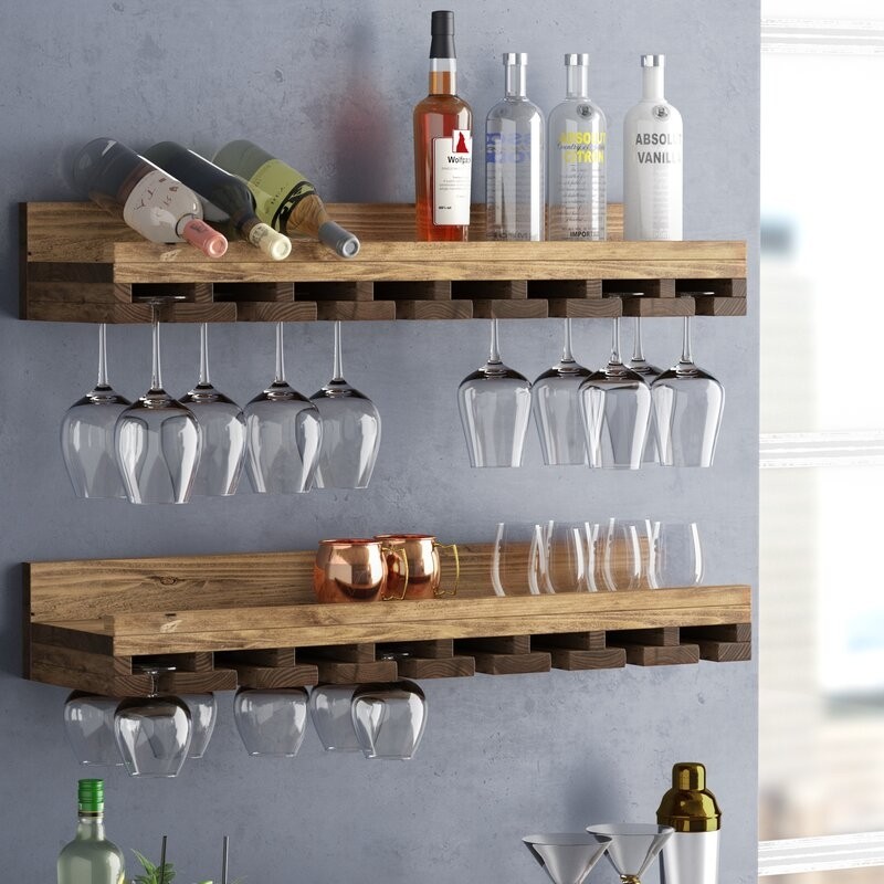 Trent austin design bernardo luxe wall mounted wine glass