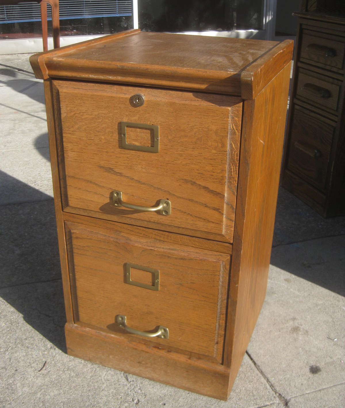 Uhuru furniture collectibles sold oak 2 drawer file