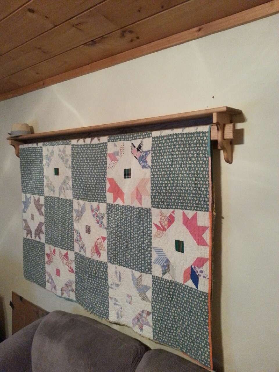 Used 6ft wall mount quilt rack hanger for sale in