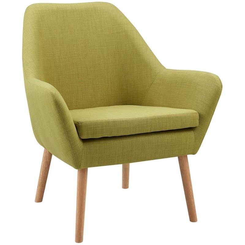 Versanora divano fabric accent chair in lime green vnf