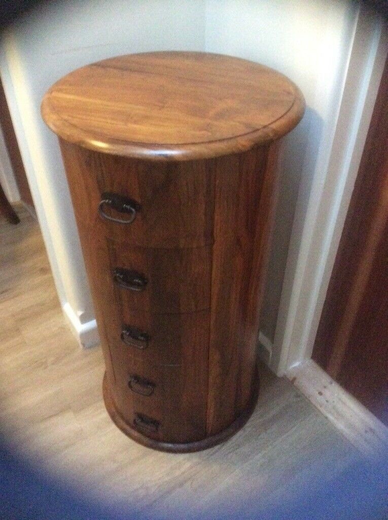 Vintage indian round chest of drawers in weymouth