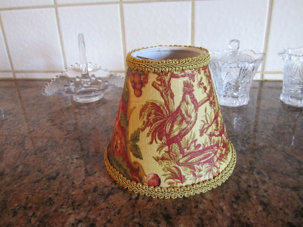 Pierre Deux Saisons Avignonet 3"x5x5 French Country Toile Lamp Shade Chandelier 