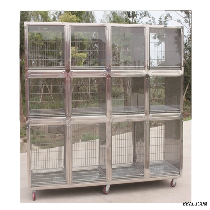Wtc 08 high quality veterinary animal cages stainless