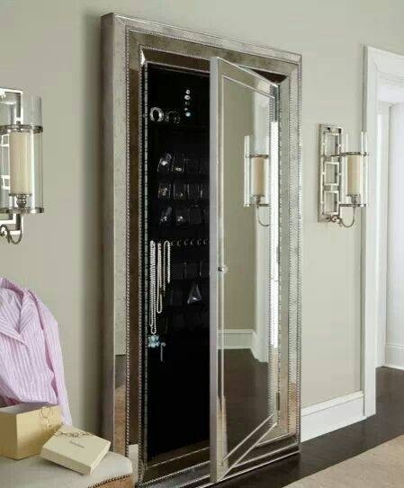 15 best collection of jewelry wall mirrors
