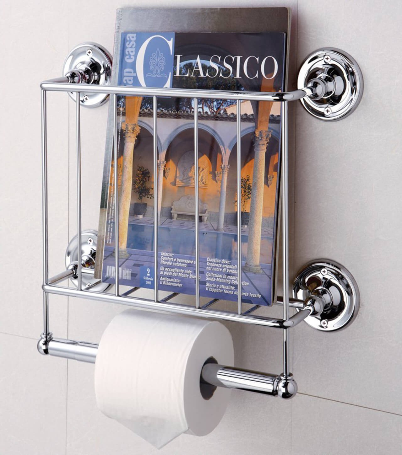 Toilet and More Newspaper Wall Mount Holder for Living Room Office Wall Mounted Magazine Rack,Magazine Rack Wall Mounted Metal Magazine Newspaper Holder Rack,Small Metal Magazine Holder for Bathroom 