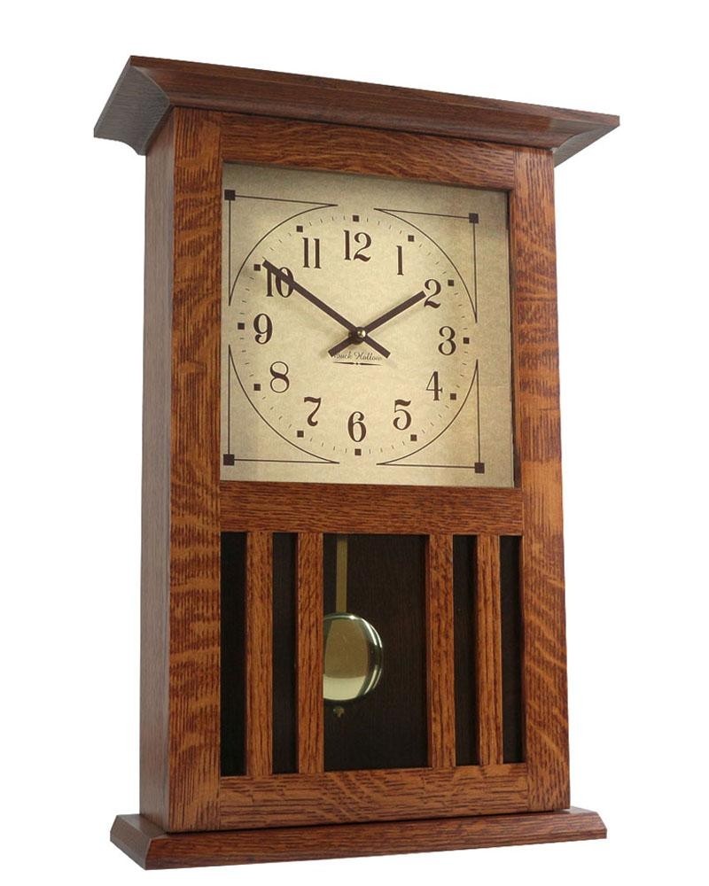 Amish craftsman mission wall clock architectgiftsplus