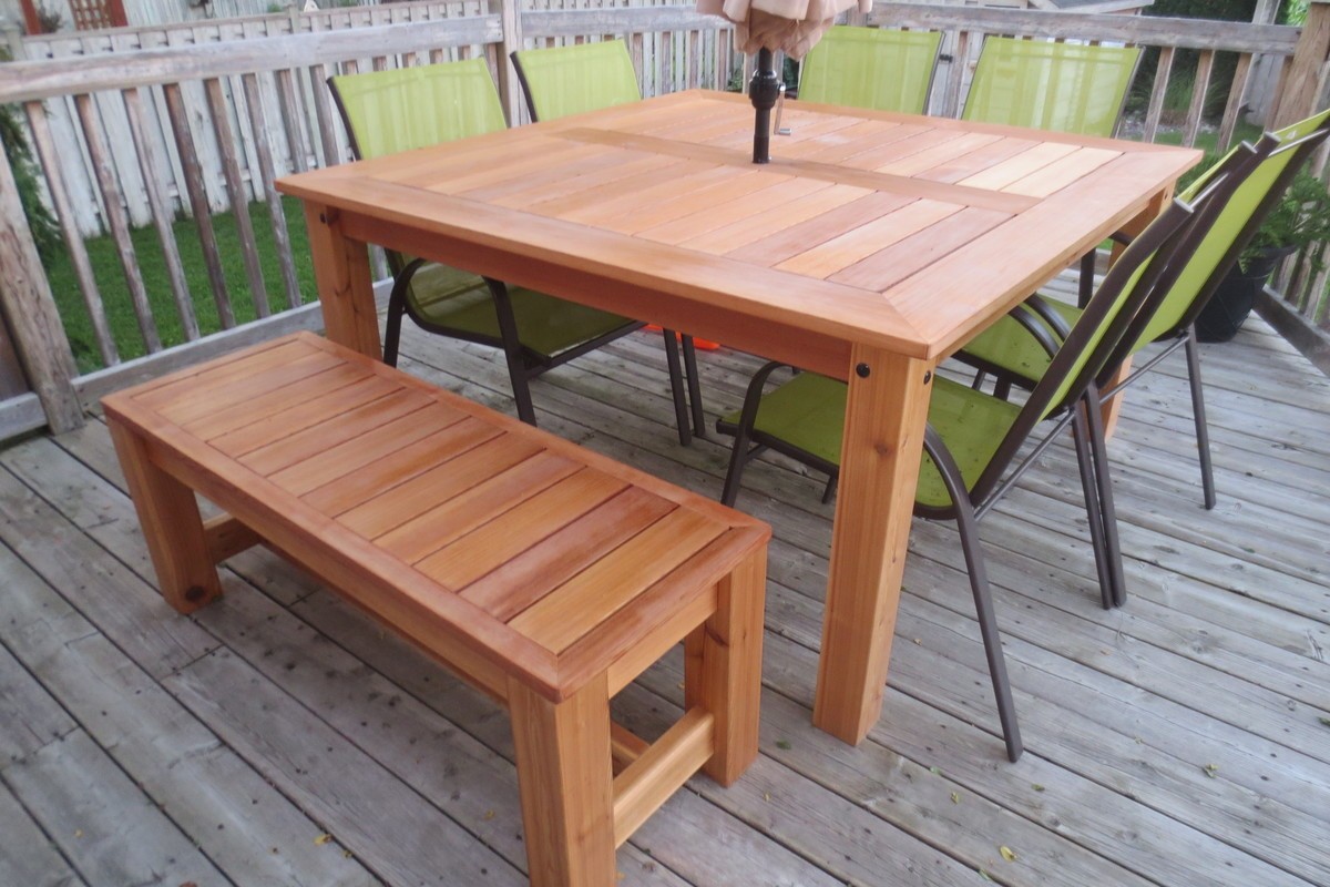 Ana white cedar patio table diy projects