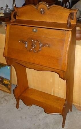 Antique oak small secretary desk for sale in austin