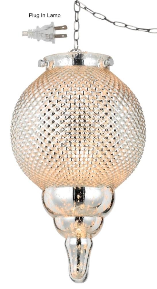 Antique vintage golden hobnail glass swag lamp fx 3572 1p