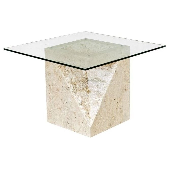 Athens mactan stone end table