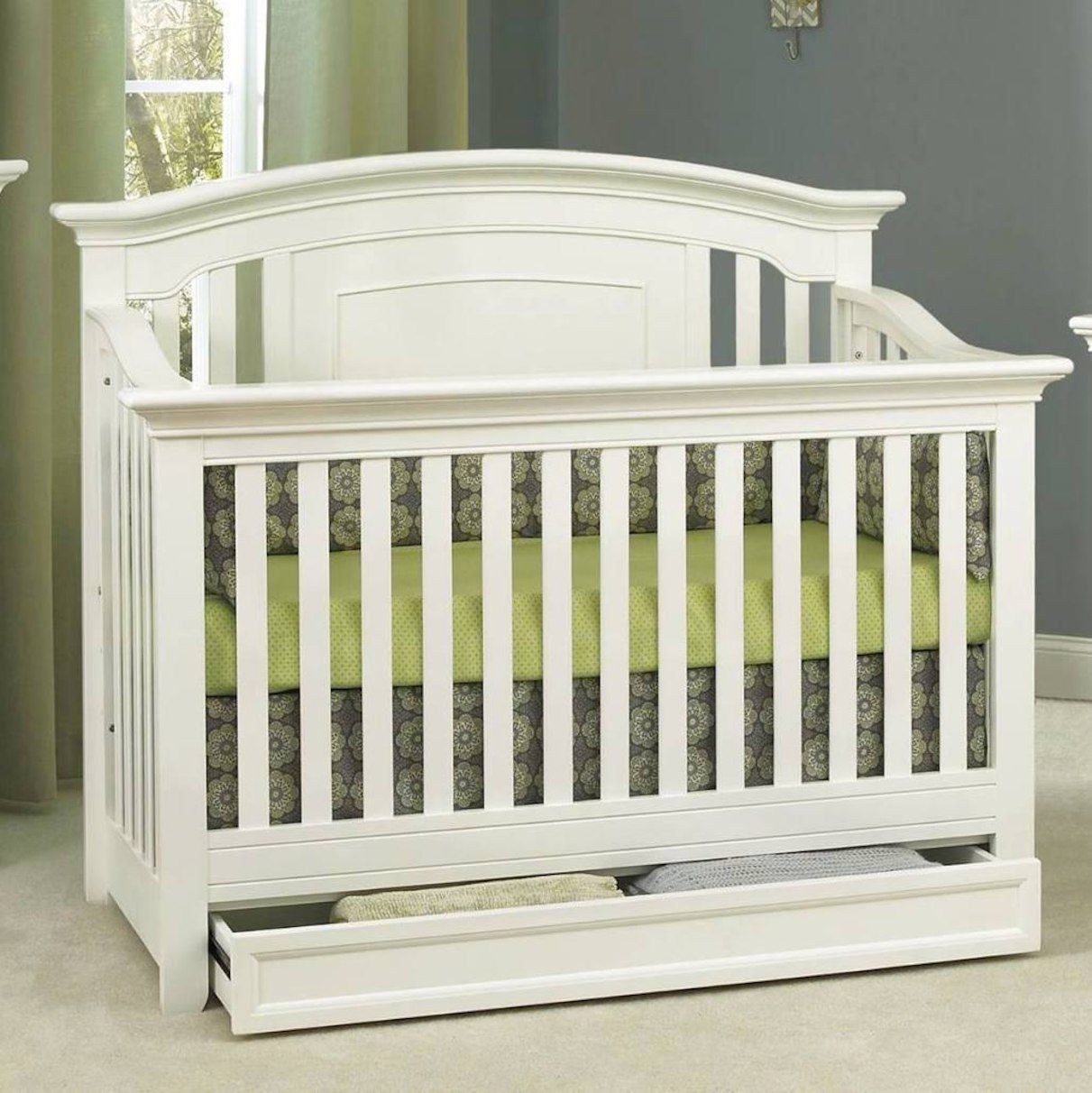 Baby cache harbor 4 in 1 convertible crib with storage